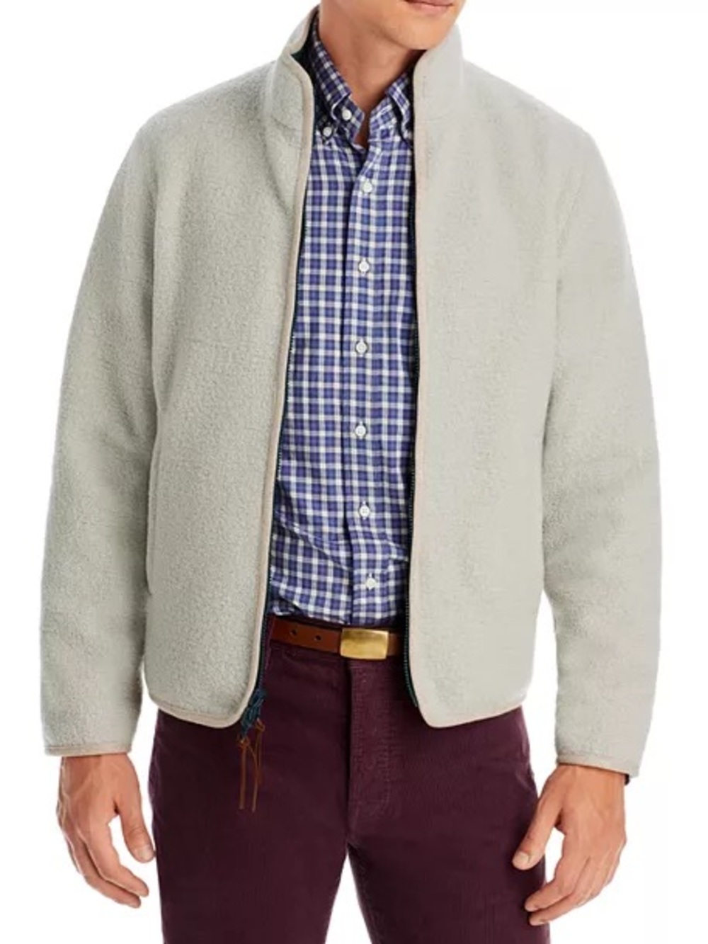 Sid Mashburn Reversible Wool-Fleece and Shell Jacket Size L